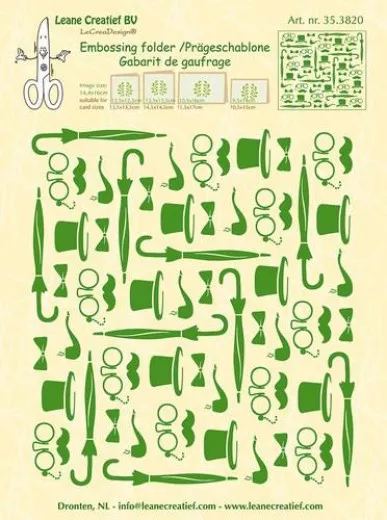 Hintergrund Embossing Folder - Herr