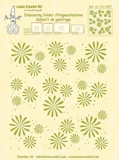 Hintergrund Embossing Folder - Blumen