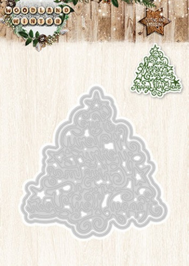 Embossing + Die Cut Schablone - Woodland Winter Nr. 38