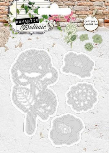 Embossing + Die Cut Schablone - Romantic Botanic Nr. 56