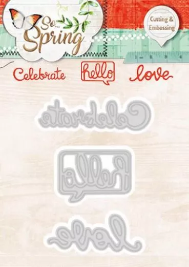 Embossing + Die Cut Schablone - So Spring Nr. 79