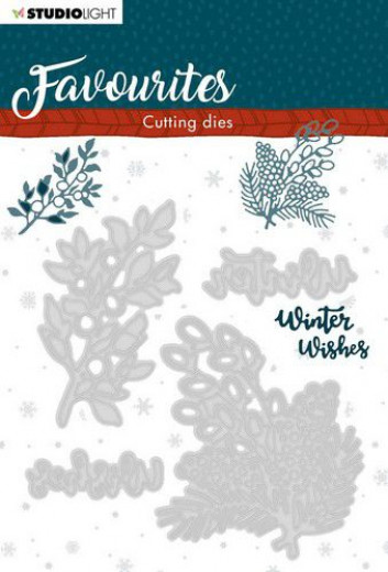 Embossing Die Cut Stencil Winters Favourites Nr. 336