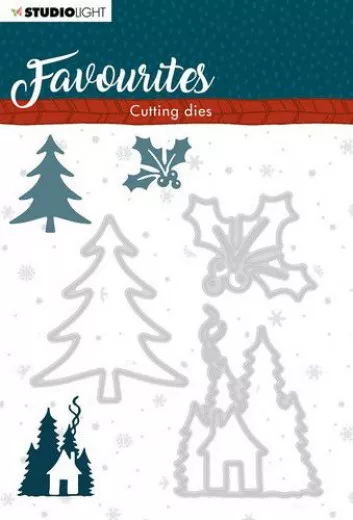 Embossing Die Cut Stencil Winters Favourites Nr. 337