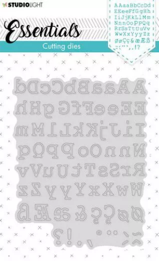 Embossing Die Cut Stencil Alphabet Essentials Nr. 356