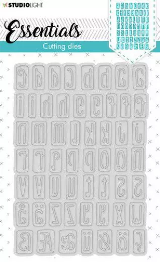 Embossing Die Cut Stencil Alphabet Essentials Nr. 357