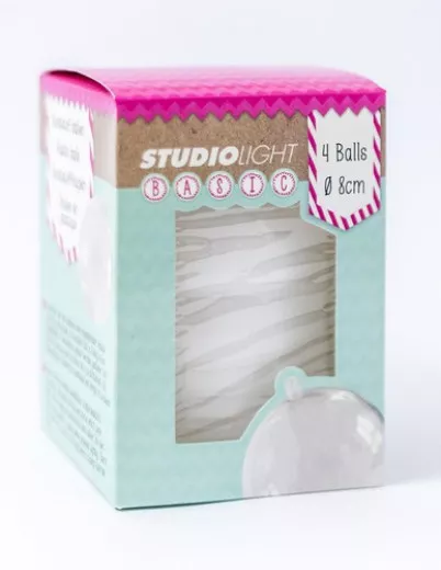 Studio Light Weihnachtskugeln Weiss mit Loch