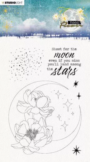 Studio Light Clear Stamps - Moon Flower Nr. 132