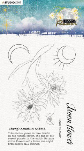 Studio Light Clear Stamps - Moon Flower Nr. 134