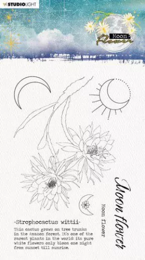 Studio Light Clear Stamps - Moon Flower Nr. 134