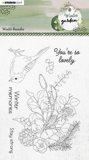 Studio Light Clear Stamps - Winter Garden Nr. 160