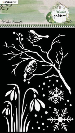 Studio Light Mask Stencil - Winter Garden Nr. 88