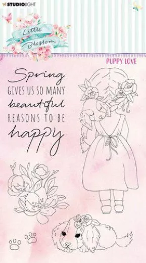 Studio Light Clear Stamps - Little Blossom Nr. 195