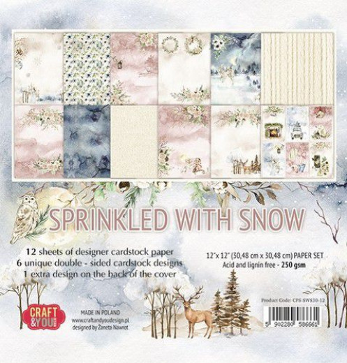 Sprinkled with Snow 12x12 Big Paper Set