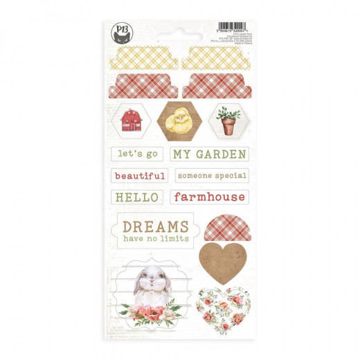 Chipboard Sticker - Farm Sweet Farm 03