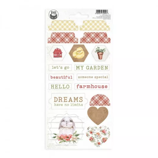 Chipboard Sticker - Farm Sweet Farm 03