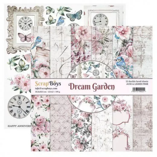 ScrapBoys Dream Garden 12x12 Paper Pad