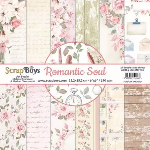 ScrapBoys Romantic Soul 6x6 Paper Pad