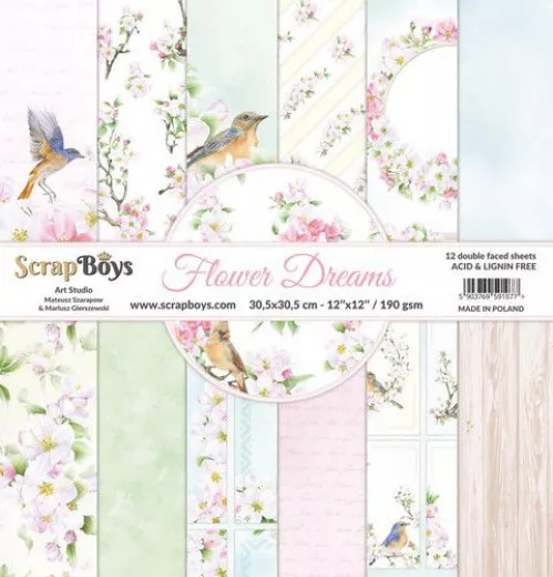 ScrapBoys Flower dreams 12x12 Paper Pack