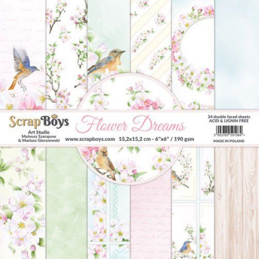 ScrapBoys Flower dreams 6x6 Paper Pack