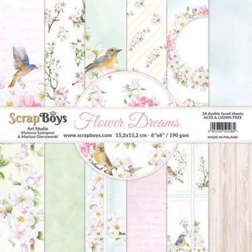 ScrapBoys Flower dreams 6x6 Paper Pack