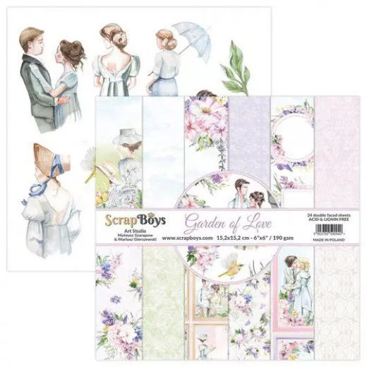 ScrapBoys Garden of love 6x6 Paper Pack