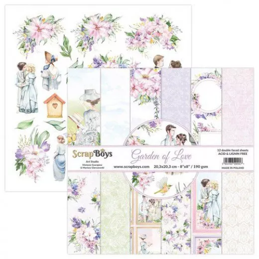 ScrapBoys Garden of love 8x8 Paper Pack