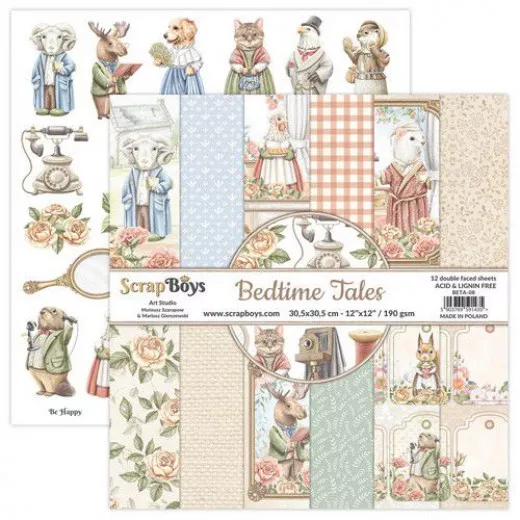 ScrapBoys Bedtime Tales 12x12 Paper Pack