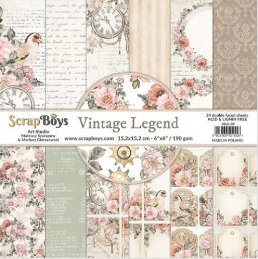 ScrapBoys Vintage Legend 6x6 Paper Pack