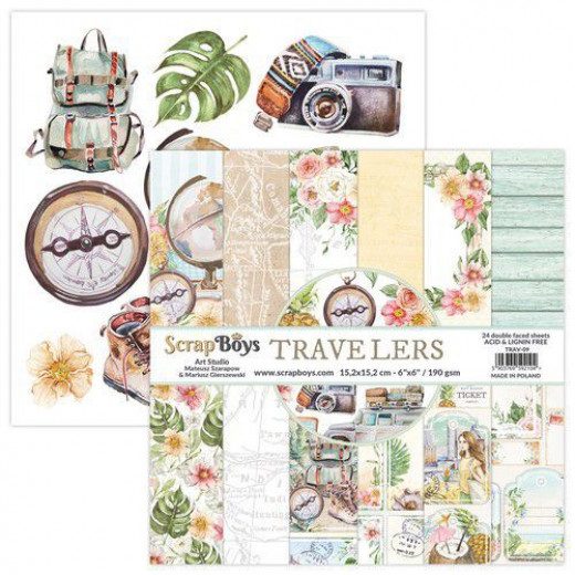 ScrapBoys Travelers 6x6 Paper Pack