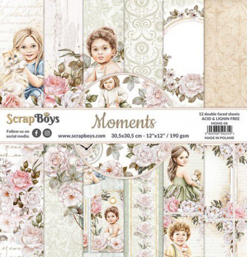 ScrapBoys Moments 12x12 Paper Set