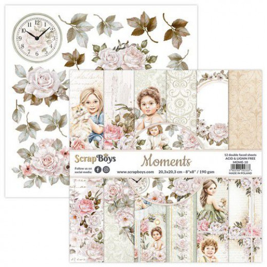 ScrapBoys Moments 8x8 Paper Pad