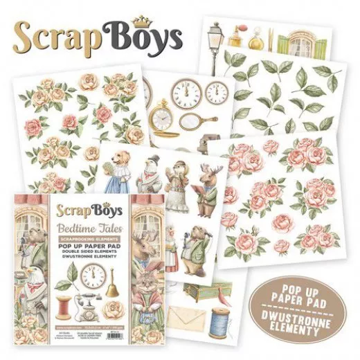 Scrapboys 6x6 POP UP Paper Pad - Bedtime Tales