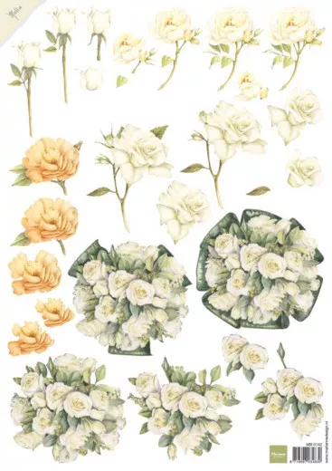 Schneidebogen - Mattie white roses