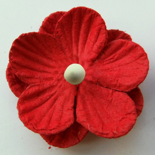 Decoration Paper Flowers - red