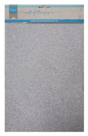 Decoration Soft Glitter Papier - Silber