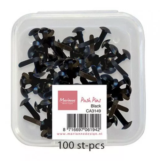 Decoratie Push Pins - Schwarz