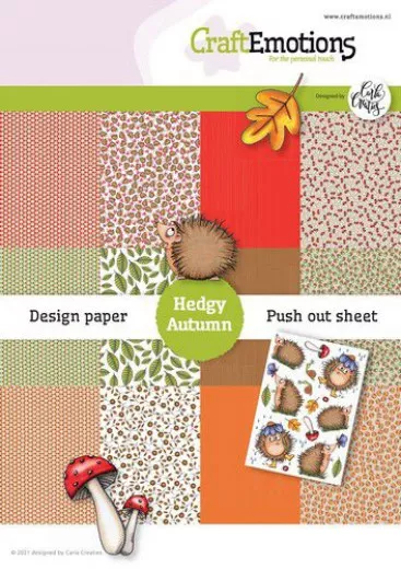 CraftEmotions Hedgy Autumn A5 Paper Pad