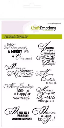 Clear Stamps - Text Christmas wishes (ENG)