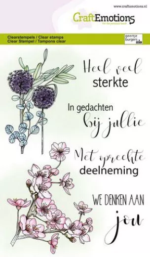 Clear Stamps - Blumen condoleance (NL)