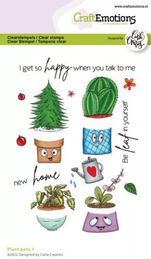 Clear Stamps - Plant pots 1 (ENG)