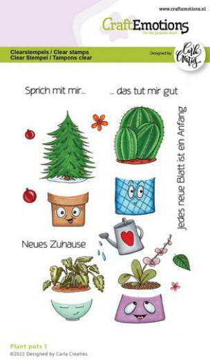 Clear Stamps - Plant pots 1 (DE)