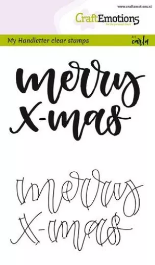 Clear Stamps - handletter - Merry xmas (ENG)