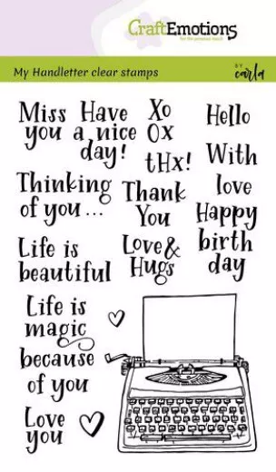 Clear Stamps - Handletter Alphabet Typewriter Quotes (ENG)