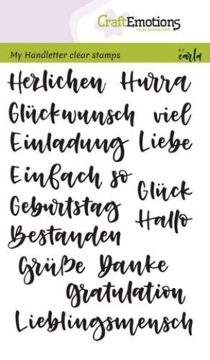 Clear Stamps - handletter - Wörter Verschieden (DE)