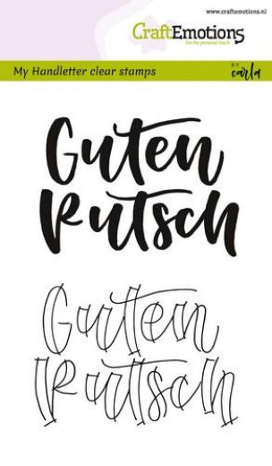 Clear Stamps - handletter - Guten Rutsch (DE)