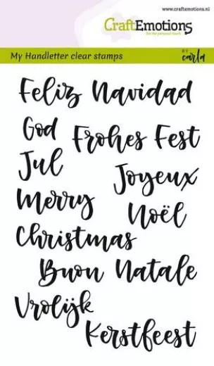 Clear Stamps - handletter - Weihnachten 7 Sprachen