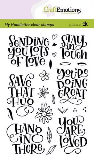 Clear Stamps - Handletter Sending you lots of love (ENG)