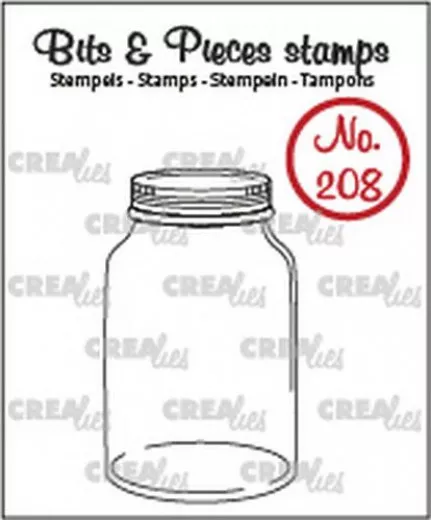 Clear Stamps Bits and Pieces - Nr. 208 - Einmachglas / Glas mit