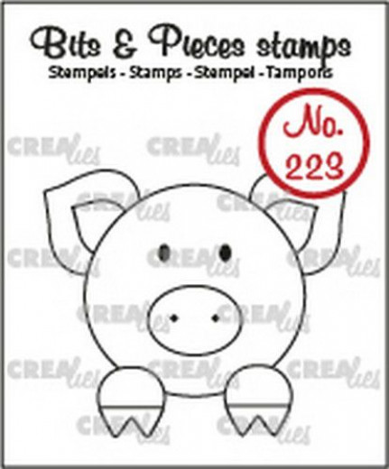 Clear Stamps Bits and Pieces - Nr. 223 - Schwein