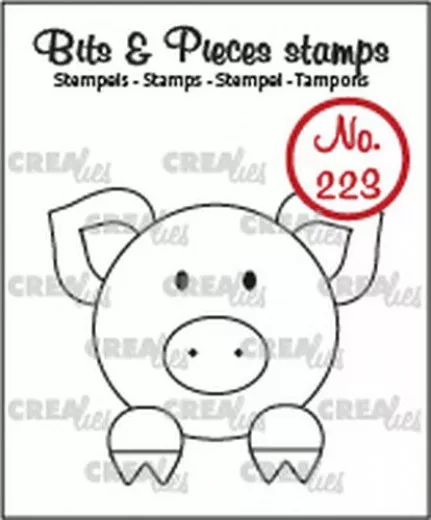 Clear Stamps Bits and Pieces - Nr. 223 - Schwein